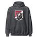 U.S. Army 6th Special Forces Group (6th SFG) Beret Flash Unisex Hoodie Tactically Acquired Dark Heather S 