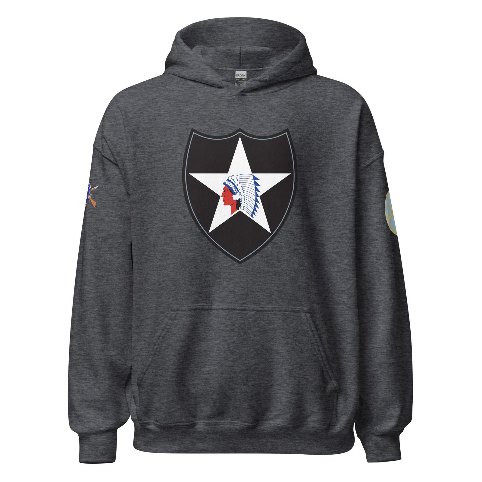 U.S. Army 2nd Infantry Division (2ID) Infantry Branch Unisex Hoodie Tactically Acquired Dark Heather S 