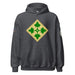 U.S. Army 4th Infantry Division (4ID) Infantry Branch Unisex Hoodie Tactically Acquired Dark Heather S 