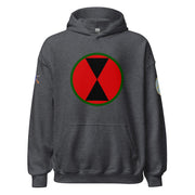 U.S. Army 7th Infantry Division (7ID) Infantry Branch Unisex Hoodie Tactically Acquired Dark Heather S 