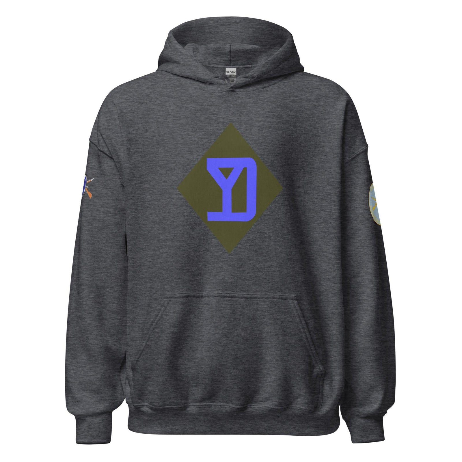 U.S. Army 26th Infantry Division (26ID) Infantry Branch Unisex Hoodie Tactically Acquired Dark Heather S 