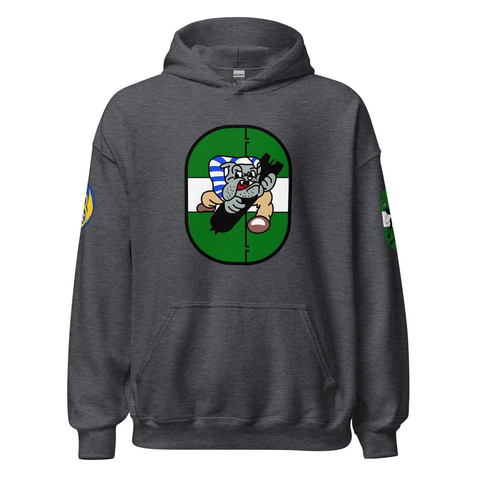 852nd Bomb Squadron 491st Bomb Group WW2 Unisex Hoodie Tactically Acquired Dark Heather S 