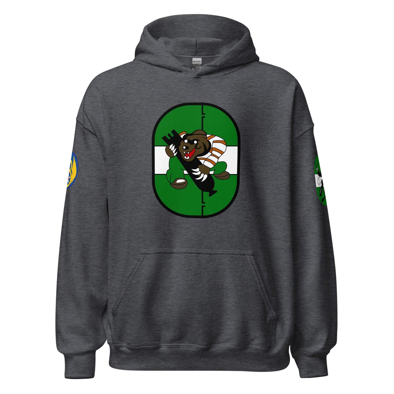 853rd Bomb Squadron 491st Bomb Group WW2 Unisex Hoodie Tactically Acquired Dark Heather S 
