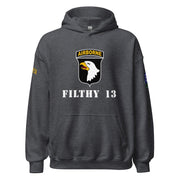 Filthy Thirteen 101st Airborne Division WW2 Unisex Hoodie Tactically Acquired Dark Heather S 