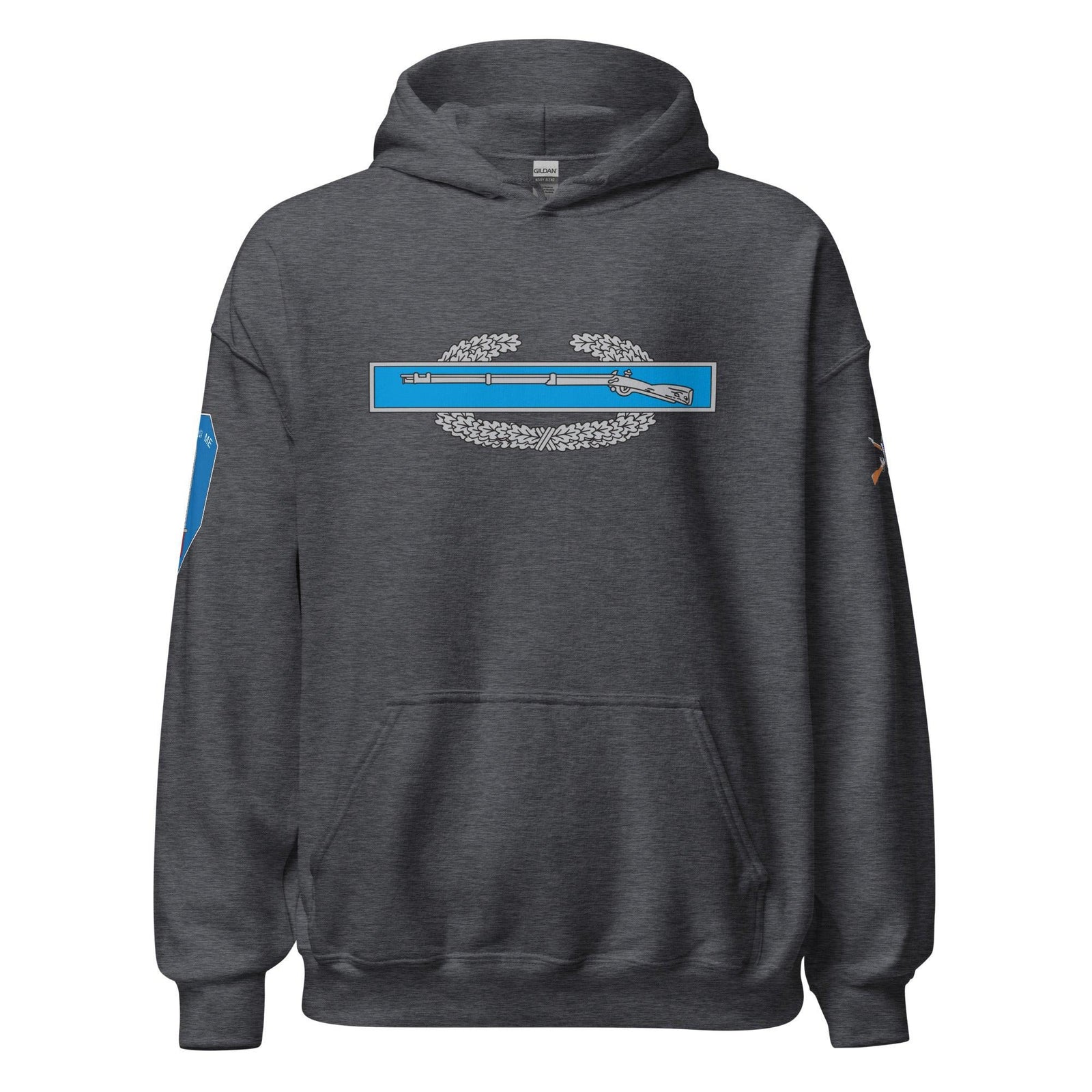 U.S. Army Combat Service Identification Badge (CIB) Unisex Hoodie Tactically Acquired Dark Heather S 