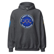 U.S. Army Infantry Branch OIF Veteran Unisex Hoodie Tactically Acquired Dark Heather S 