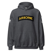 U.S. Army Airborne Tab Unisex Hoodie Tactically Acquired Dark Heather S 