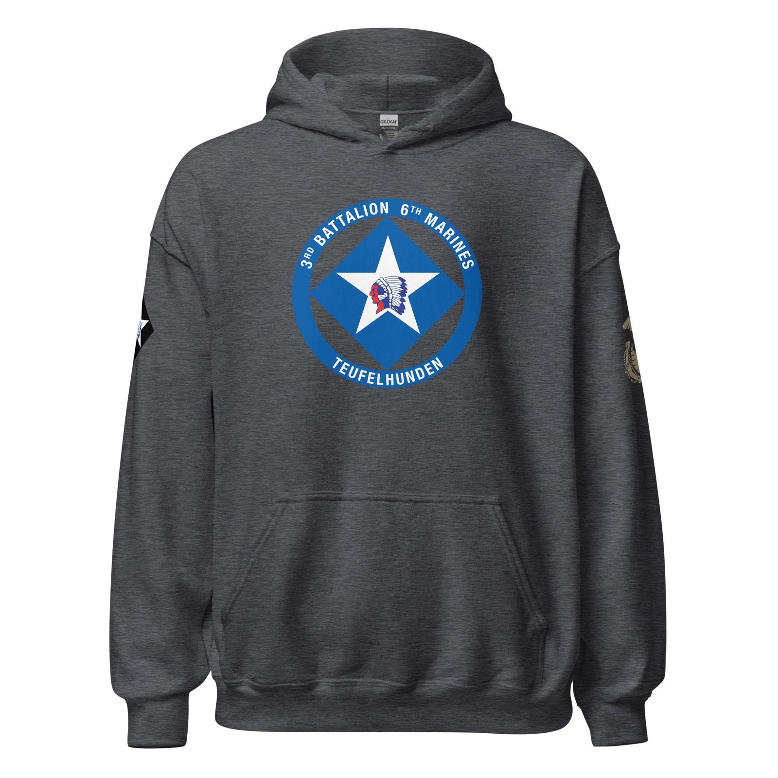 3/6 Marines Unisex Hoodie Tactically Acquired Dark Heather S 