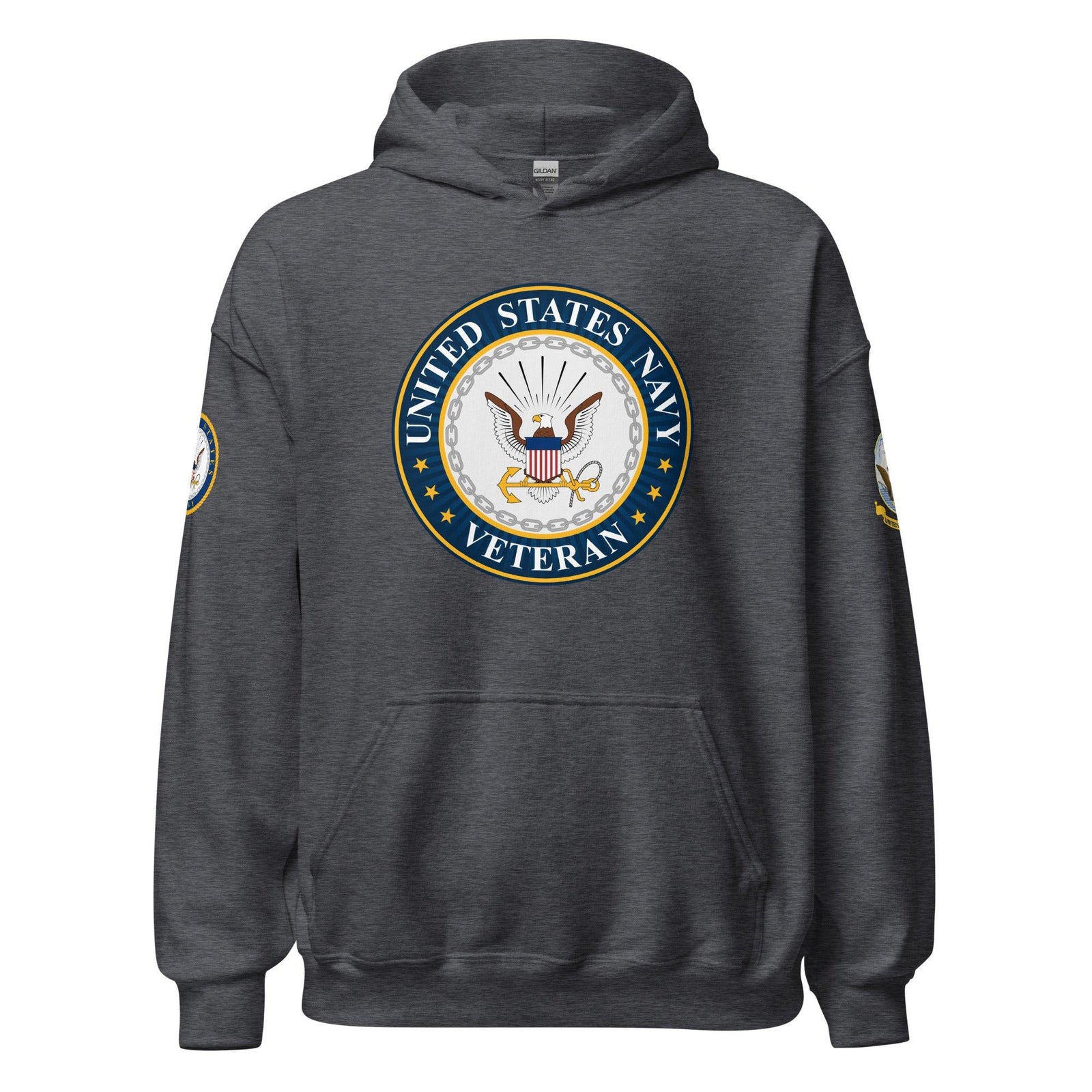 U.S. Navy Veteran Unisex Hoodie Tactically Acquired Dark Heather S 