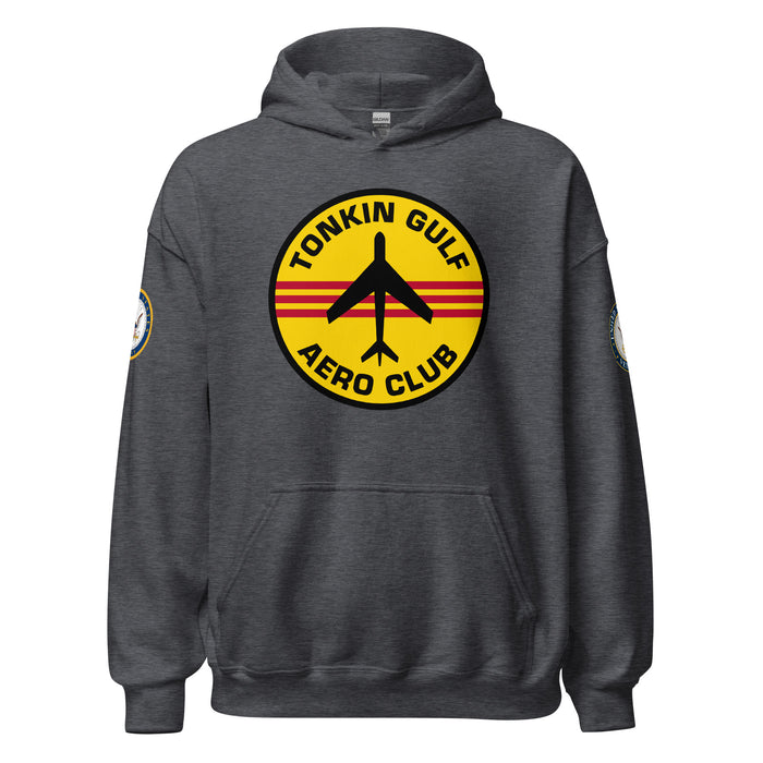 U.S. Navy Tonkin Gulf Aero Club Unisex Hoodie Tactically Acquired Dark Heather S 