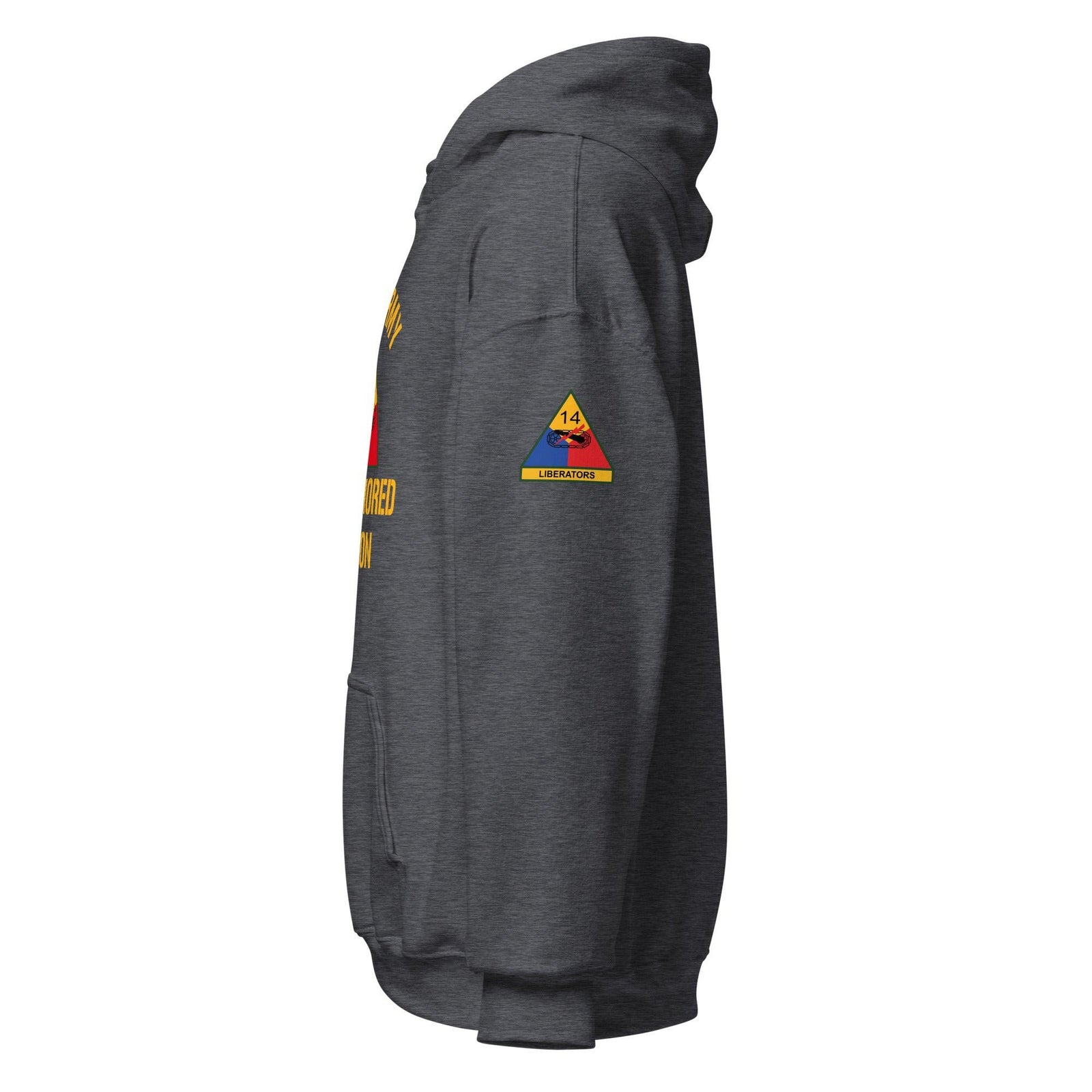 U.S. Army 14th Armored Division (14th AD) Armor Branch Unisex Hoodie Tactically Acquired   