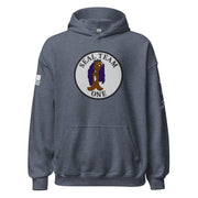 U.S. Navy SEAL Team 1 Frogman Unisex Hoodie Tactically Acquired Heather Sport Dark Navy S 