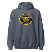 U.S. Navy SEAL Team 3 Frogman Unisex Hoodie Tactically Acquired Heather Sport Dark Navy S 