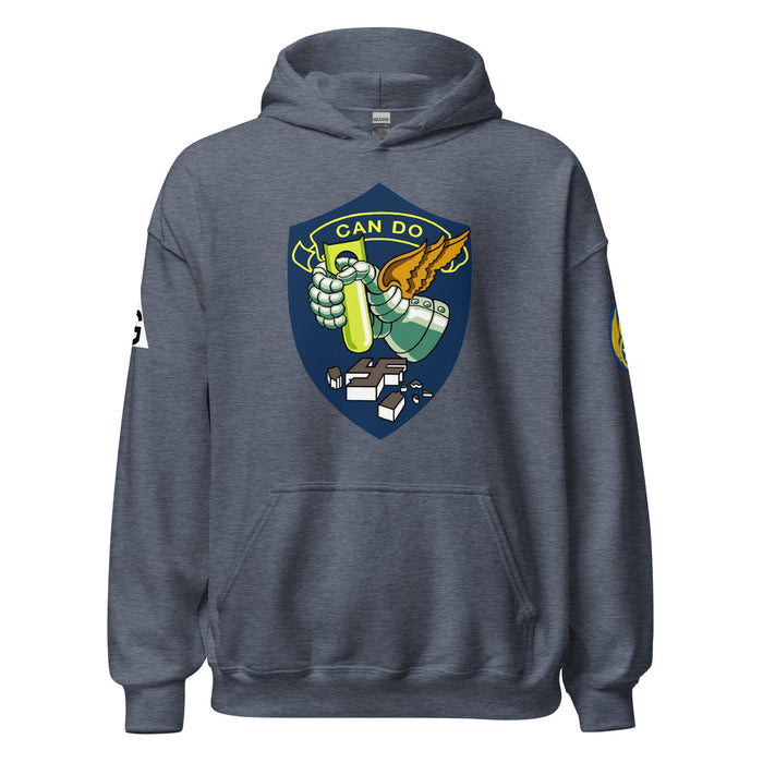 305th Bombardment Group (Heavy) WW2 Unisex Hoodie Tactically Acquired Heather Sport Dark Navy S 