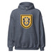 U.S. Army 1st Special Forces Group (1st SGF) Beret Flash Unisex Hoodie Tactically Acquired Heather Sport Dark Navy S 