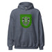 U.S. Army 10th Special Forces Group (10th SFG) Beret Flash Unisex Hoodie Tactically Acquired Heather Sport Dark Navy S 