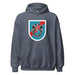 U.S. Army 20th Special Forces Group (20th SFG) Beret Flash Unisex Hoodie Tactically Acquired Heather Sport Dark Navy S 