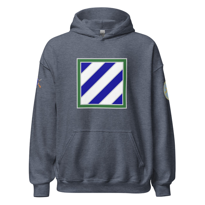 U.S. Army 3rd Infantry Division (3ID) Infantry Branch Unisex Hoodie Tactically Acquired Heather Sport Dark Navy S 