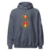 U.S. Army 8th Infantry Division (8ID) Infantry Branch Unisex Hoodie Tactically Acquired Heather Sport Dark Navy S 