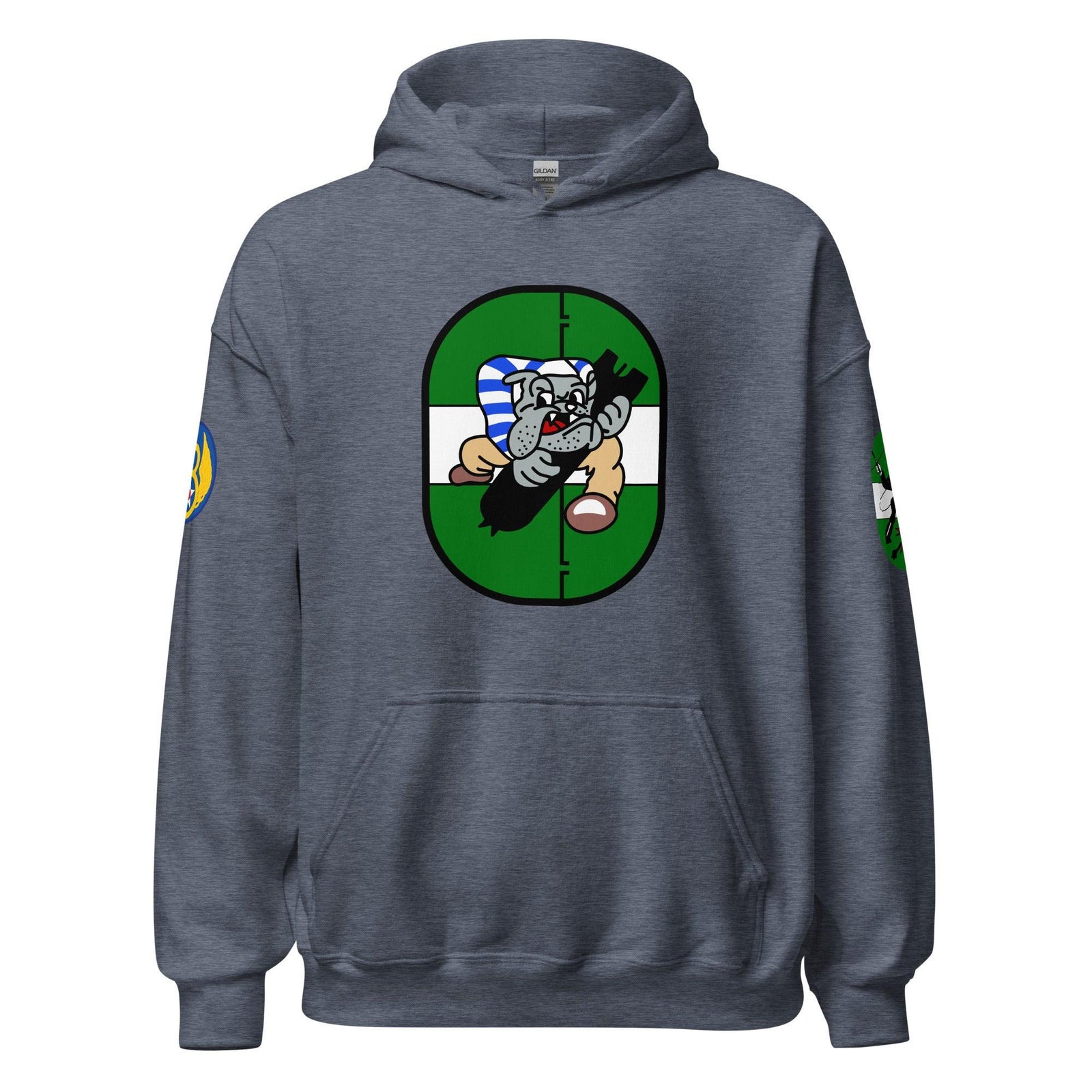 852nd Bomb Squadron 491st Bomb Group WW2 Unisex Hoodie Tactically Acquired Heather Sport Dark Navy S 