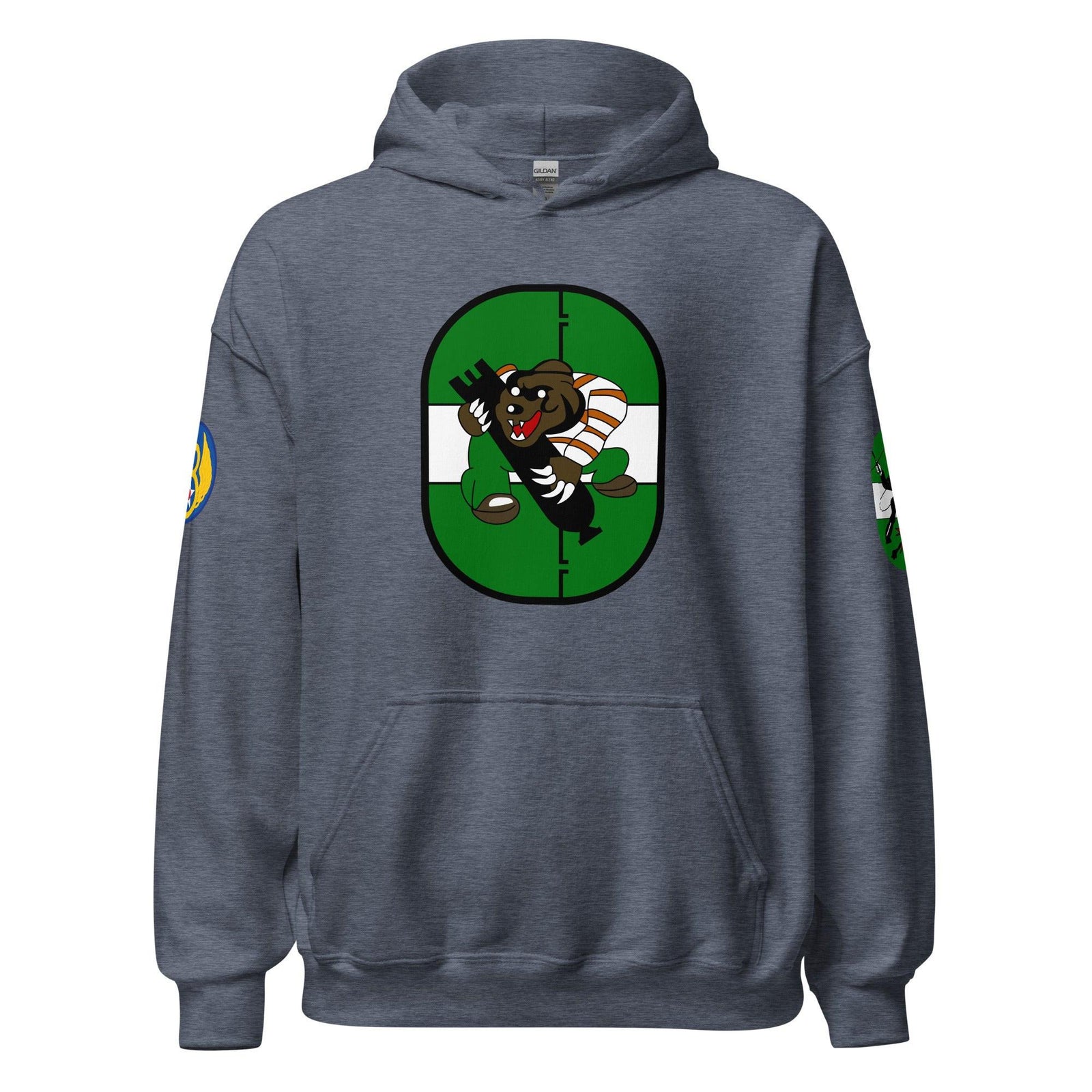 853rd Bomb Squadron 491st Bomb Group WW2 Unisex Hoodie Tactically Acquired Heather Sport Dark Navy S 