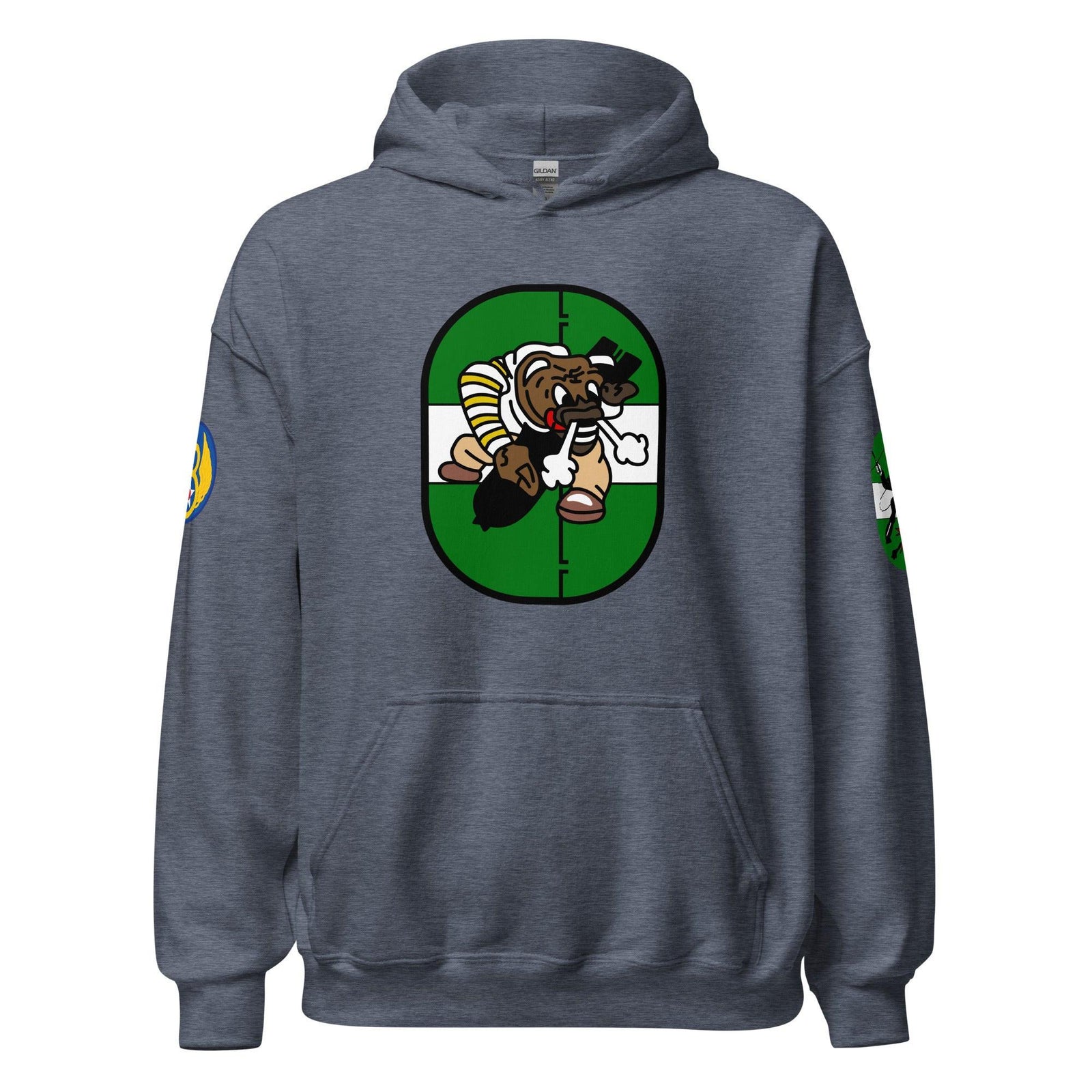 855th Bomb Squadron 491st Bomb Group WW2 Unisex Hoodie Tactically Acquired Heather Sport Dark Navy S 