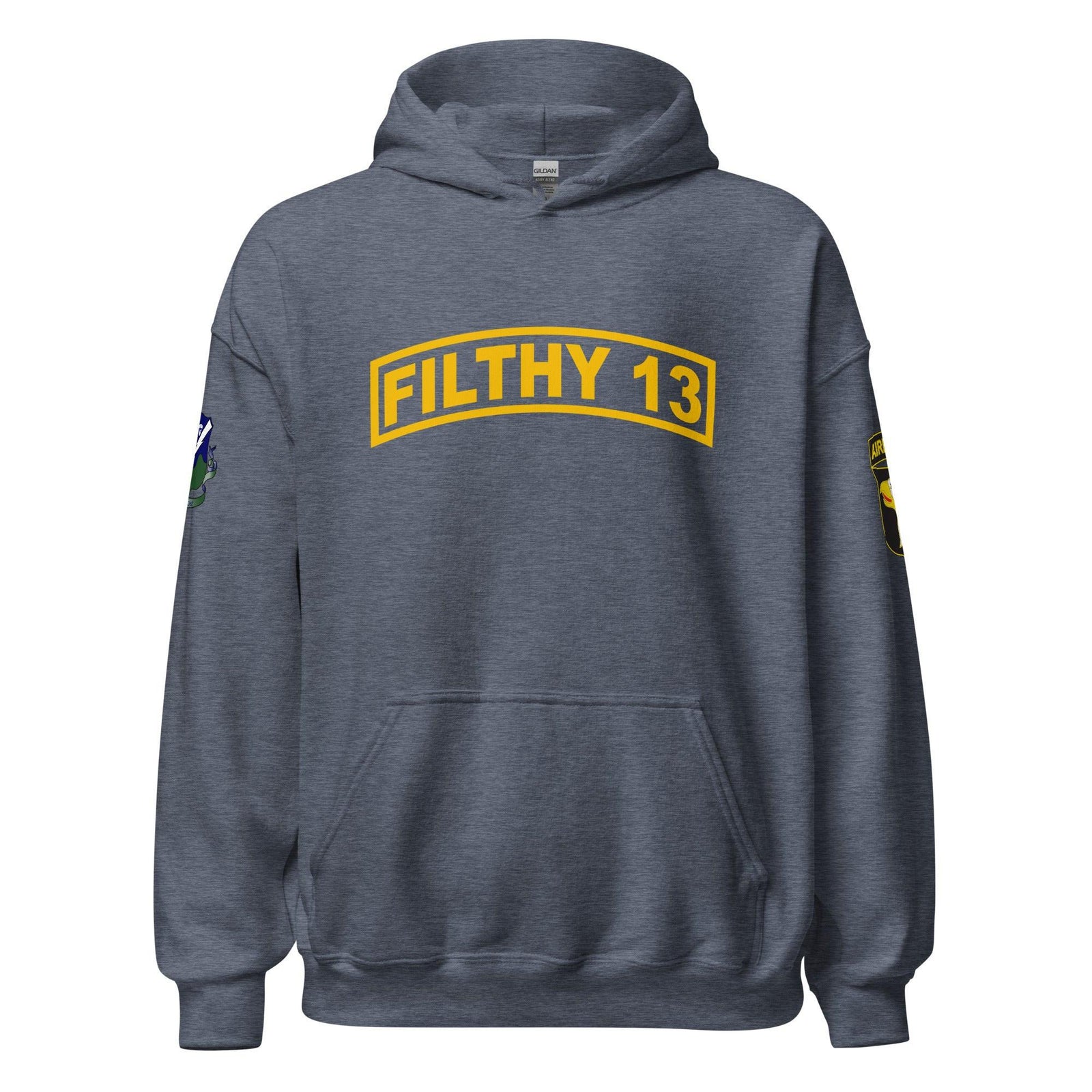 Filthy 13 506 PIR 101st Airborne WW2 Legacy Unisex Hoodie Tactically Acquired Heather Sport Dark Navy S 