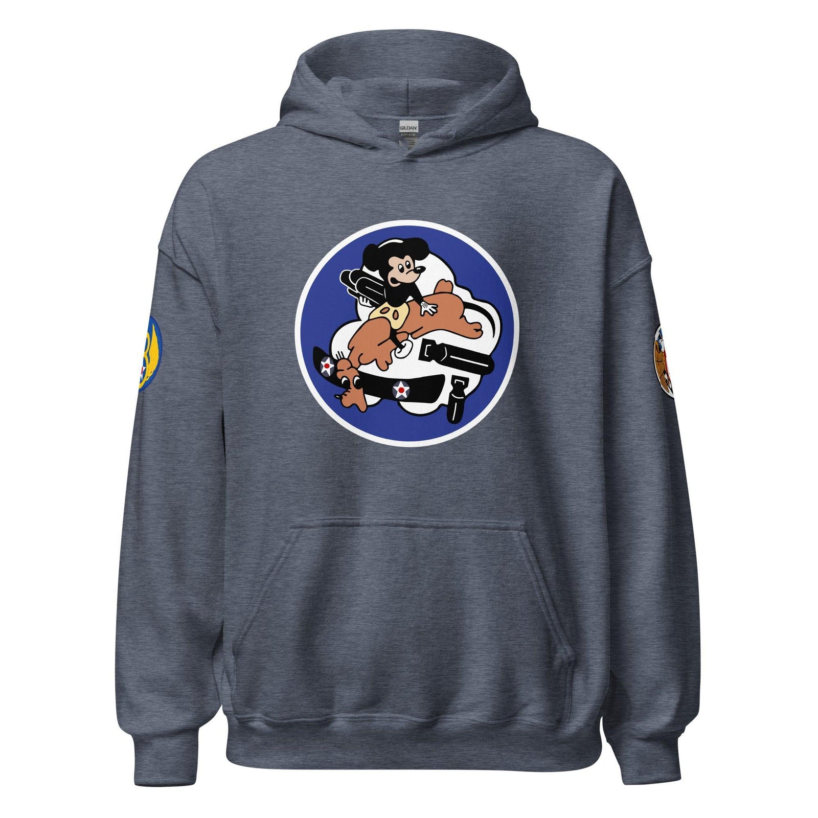 349th Bombardment Squadron - 100th Bomb Group - Unisex Hoodie Tactically Acquired Heather Sport Dark Navy S 