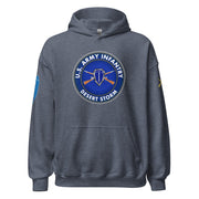 U.S. Army Infantry Branch Desert Storm Veteran Unisex Hoodie Tactically Acquired Heather Sport Dark Navy S 