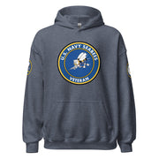 U.S. Navy Seabees Veteran Unisex Hoodie Tactically Acquired Heather Sport Dark Navy S 