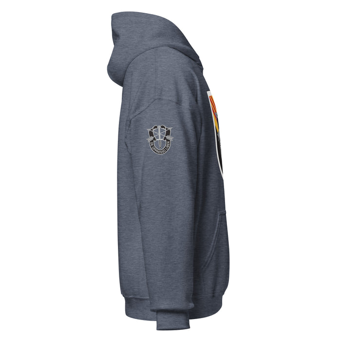 U.S. Army 5th Special Forces Group (5th SFG) Beret Flash Unisex Hoodie Tactically Acquired   