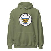 U.S. Navy SEAL Team 5 Frogman Unisex Hoodie Tactically Acquired Military Green S 
