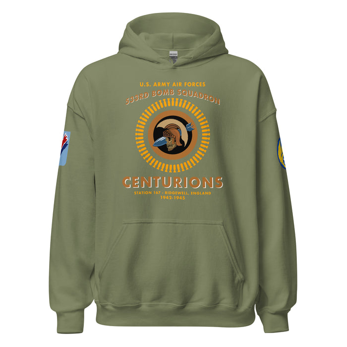 533rd Bomb Squadron 381st BG WW2 Legacy Unisex Hoodie Tactically Acquired Military Green S 