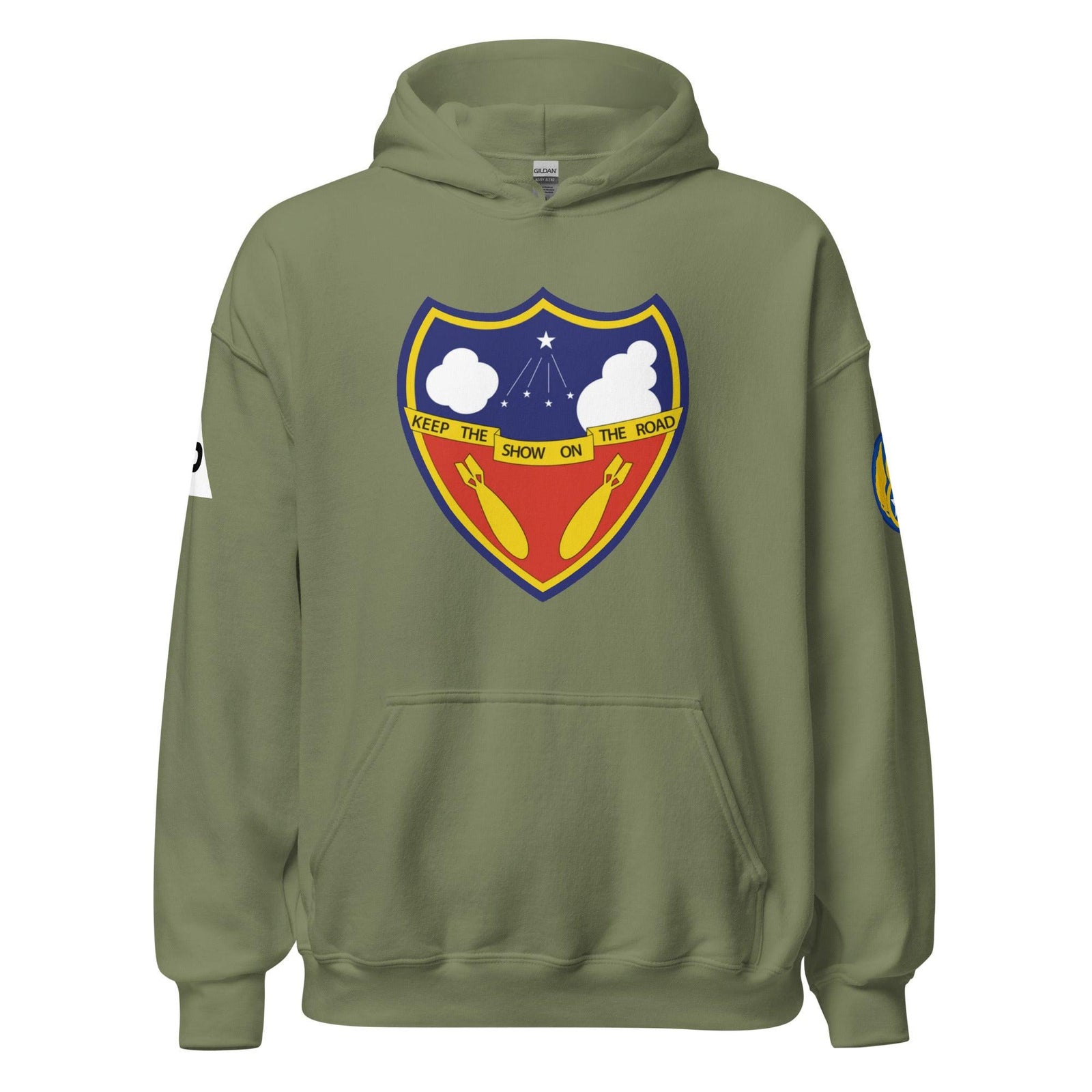 384th Bombardment Group (Heavy) 8th Air Force Unisex Hoodie Tactically Acquired Military Green S 