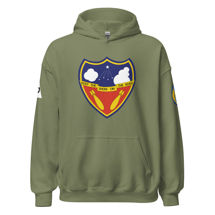 384th Bombardment Group (Heavy) 8th Air Force Unisex Hoodie Tactically Acquired Military Green S 