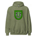 U.S. Army 10th Special Forces Group (10th SFG) Beret Flash Unisex Hoodie Tactically Acquired Military Green S 
