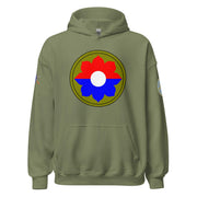 U.S. Army 9th Infantry Division (9ID) Infantry Branch Unisex Hoodie Tactically Acquired Military Green S 