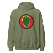 U.S. Army 24th Infantry Division (24ID) Infantry Branch Unisex Hoodie Tactically Acquired Military Green S 