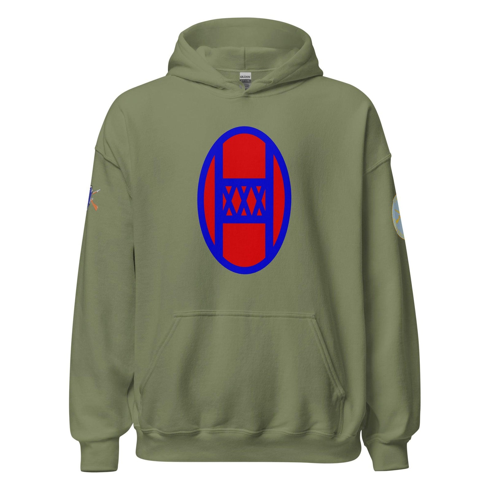 U.S. Army 30th Infantry Division (30ID) Infantry Branch Unisex Hoodie Tactically Acquired Military Green S 