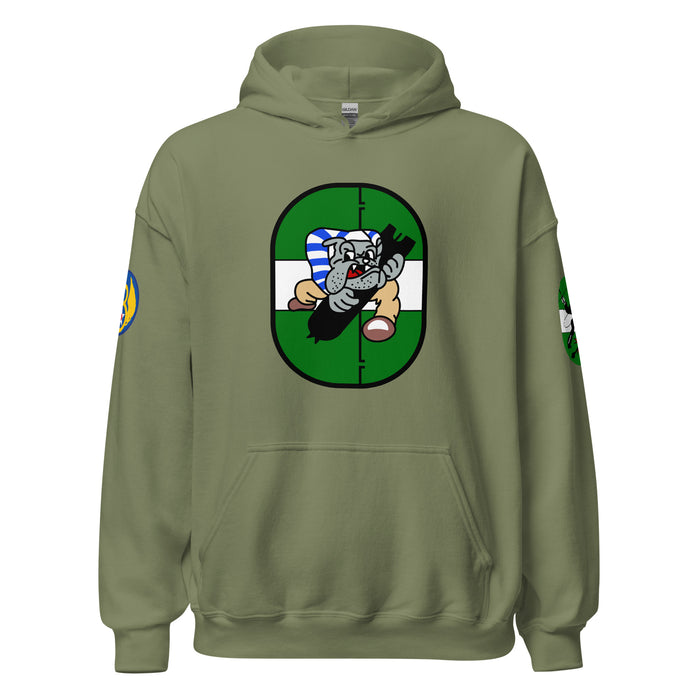 852nd Bomb Squadron 491st Bomb Group WW2 Unisex Hoodie Tactically Acquired Military Green S 