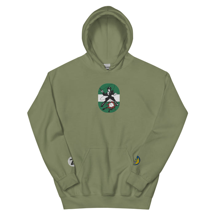 491st Bomb Group (Heavy) Embroidered Emblem Unisex Hoodie Tactically Acquired Military Green S 