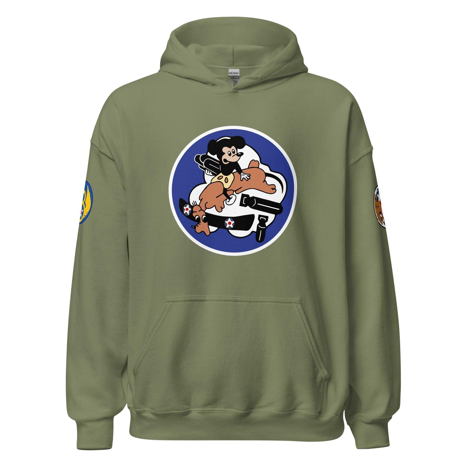 349th Bombardment Squadron - 100th Bomb Group - Unisex Hoodie Tactically Acquired Military Green S 