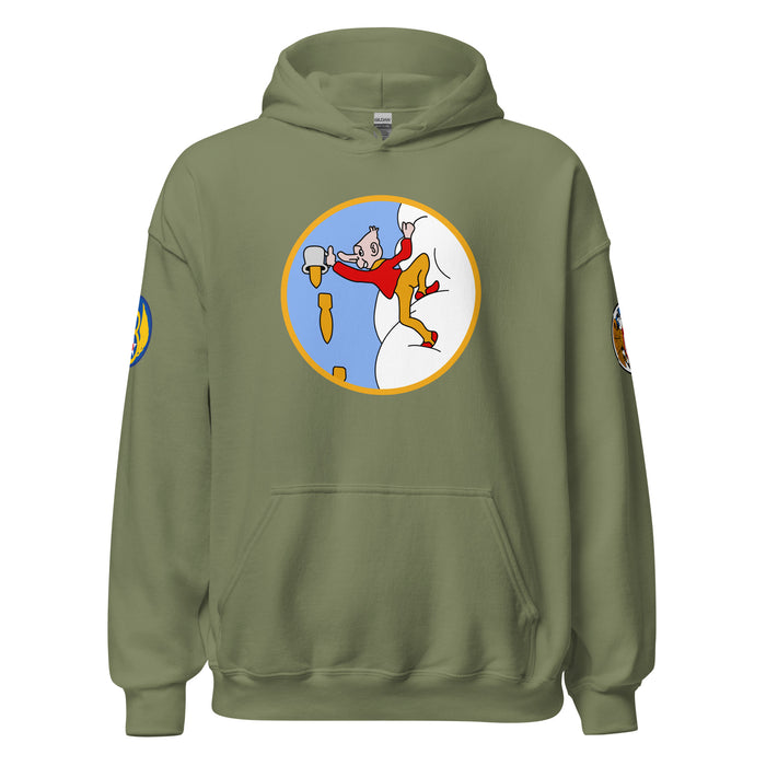 350th Bombardment Squadron - 100th Bomb Group - Unisex Hoodie Tactically Acquired Military Green S 