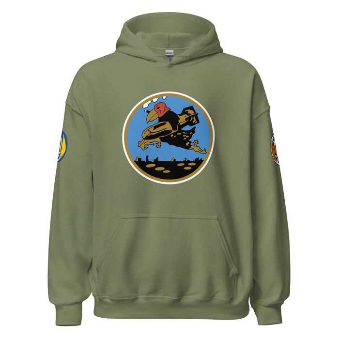 351st Bombardment Squadron - 100th Bomb Group - Unisex Hoodie Tactically Acquired Military Green S 