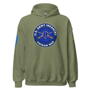 U.S. Army Infantry Branch Vietnam Veteran Unisex Hoodie Tactically Acquired Military Green S 