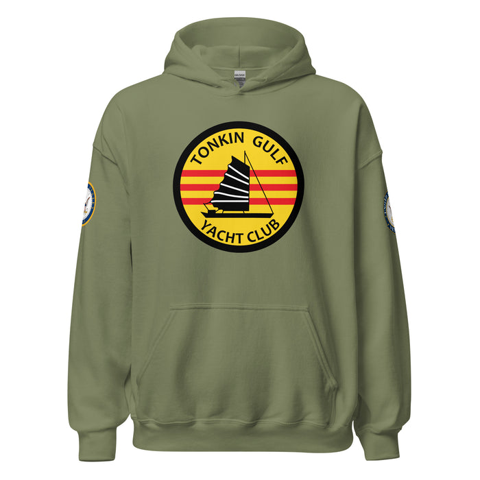 U.S. Navy Tonkin Gulf Yacht Club Unisex Hoodie Tactically Acquired Military Green S 