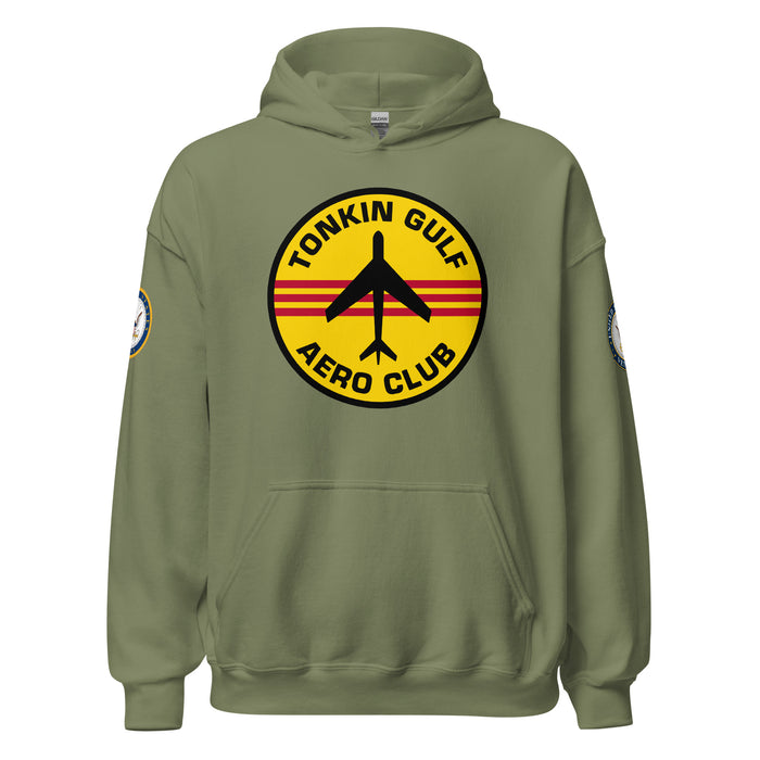 U.S. Navy Tonkin Gulf Aero Club Unisex Hoodie Tactically Acquired Military Green S 