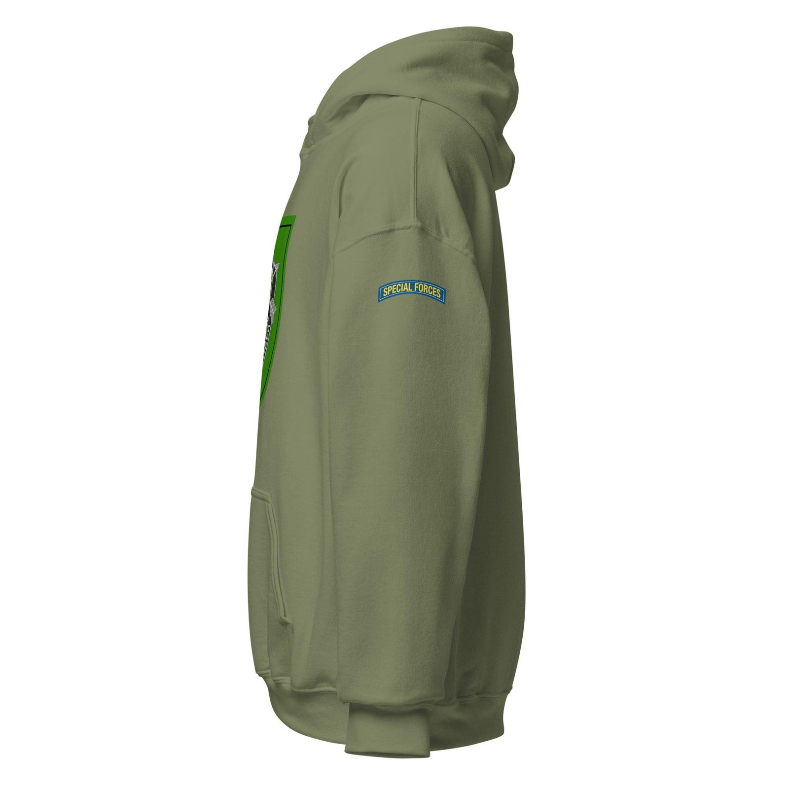 U.S. Army 10th Special Forces Group (10th SFG) Beret Flash Unisex Hoodie Tactically Acquired   