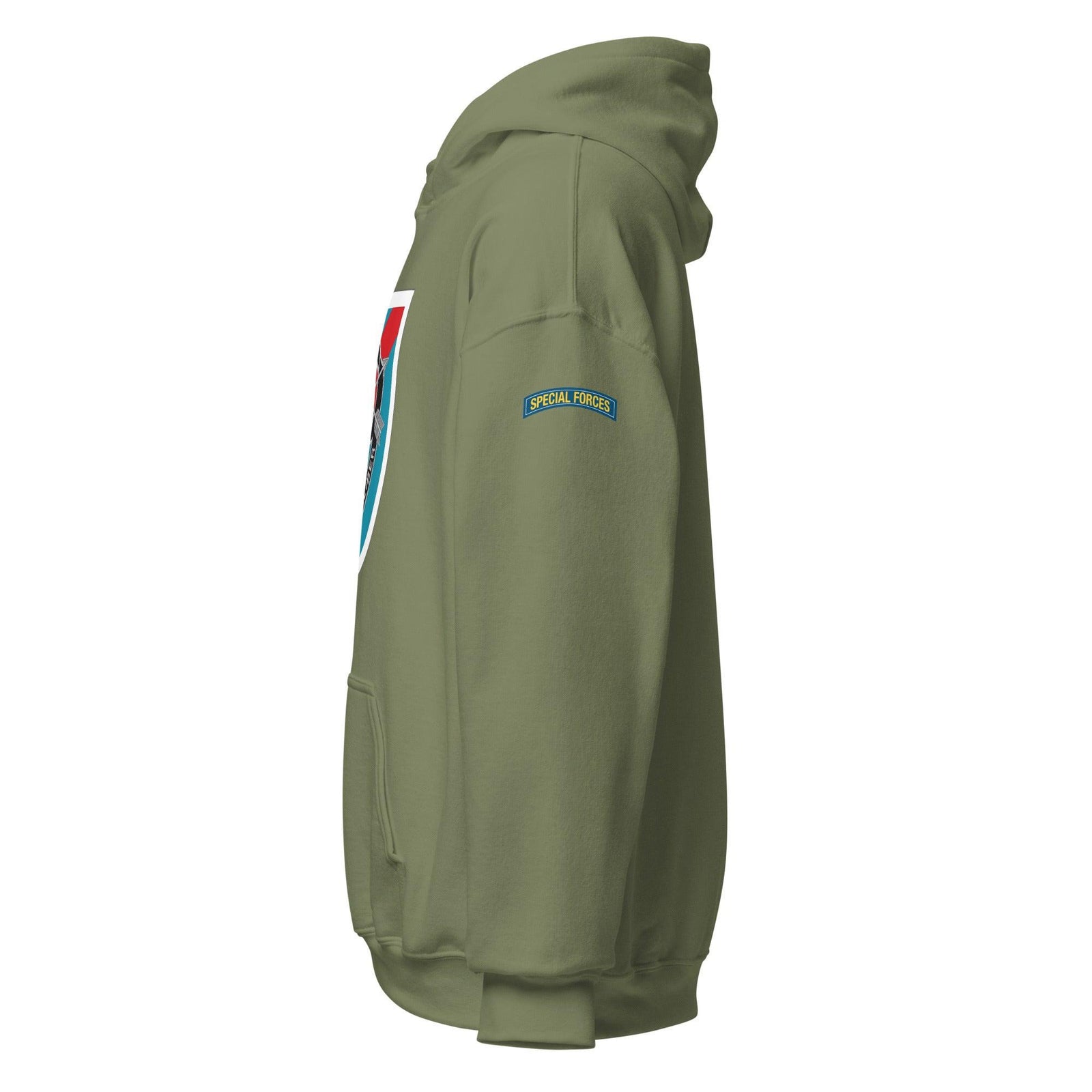 U.S. Army 20th Special Forces Group (20th SFG) Beret Flash Unisex Hoodie Tactically Acquired   