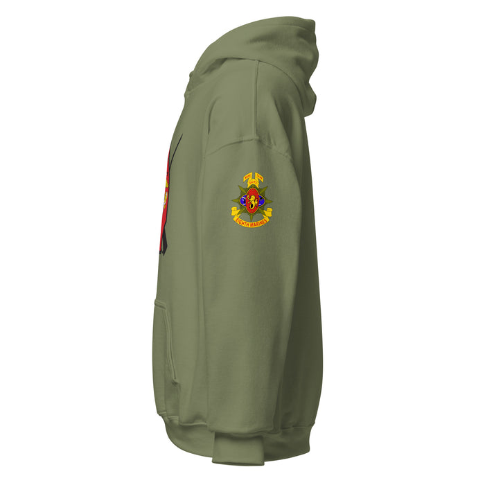 1st Bn 8th Marines (1/8 Marines) Unisex Hoodie Tactically Acquired   